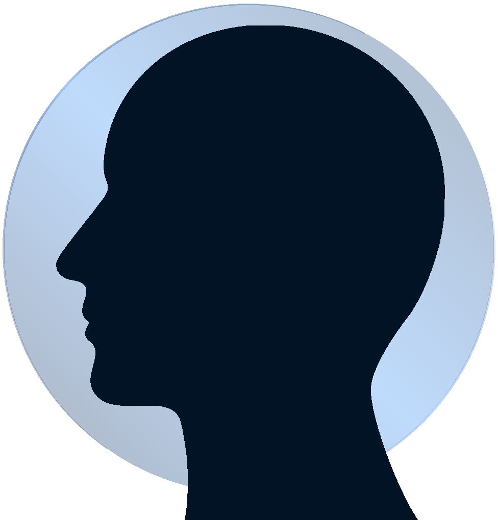 Brain silhouette